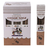 Golden Cedar Sage Smudging Resin Sticks  30g