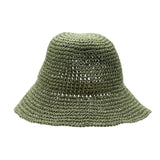 Nomad Sari Floppy Straw Sun Hat - Moss Green