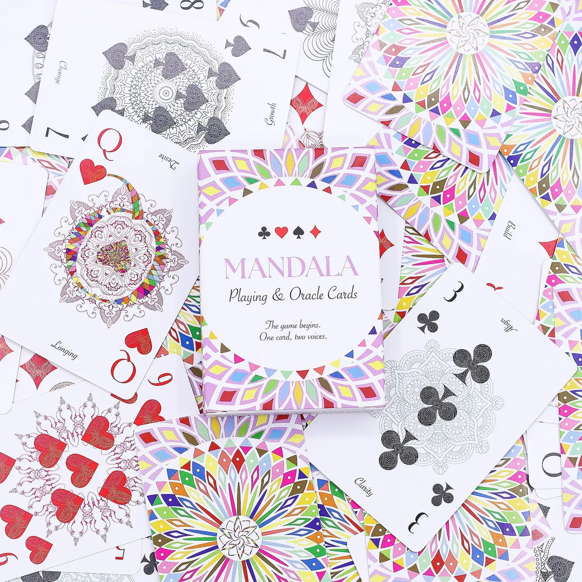Mandala Playing & Oracle Cards  Kaleidoscope Symmetry