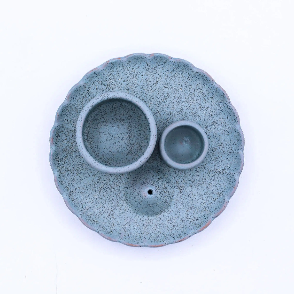 Palo Santo Stick & Smudge Holder - Lotus Flower - Blue
