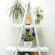 Folding Wooden A-Frame Shelf  Whitewash