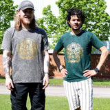 Nomad Sari Stonewashed Cotton T-Shirt  Hamsa  Dark Grey  XL