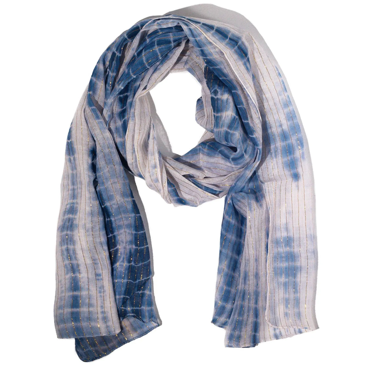 Nomad Sari Party Shine Scarf  Dusky Blue (18050cm)