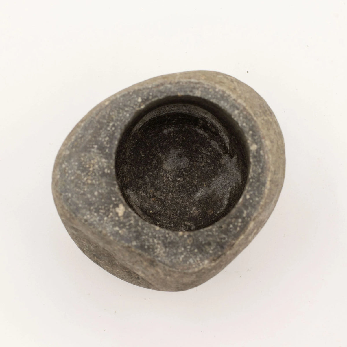 Natural Riverstone Decorative Pestle & Mortar -Medium (aprox 12x8cm)