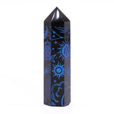 Black Obsidian Point - Mystic Story - Midnight Blue