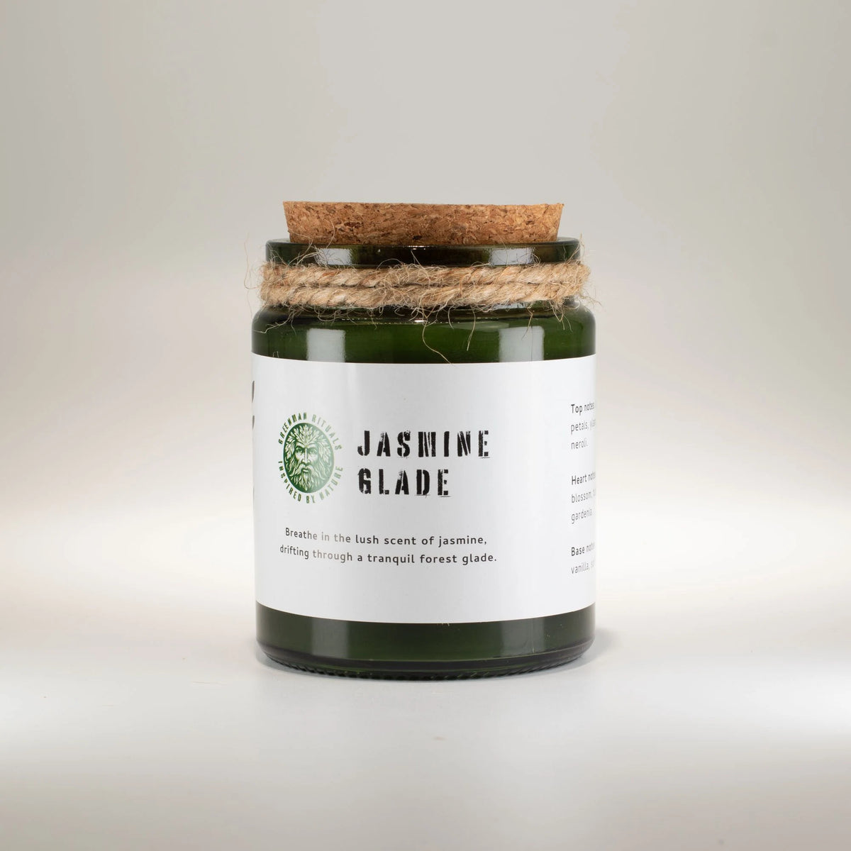Greenman Woodwick Soy Candle - Jasmine Glade
