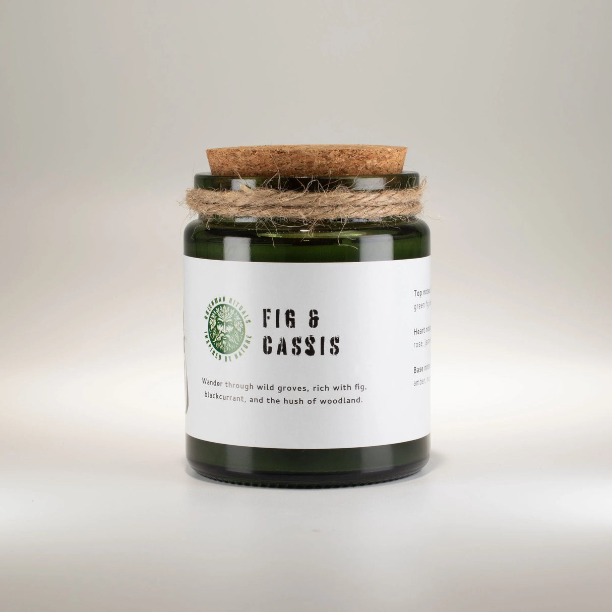 Greenman Woodwick Soy Candle - Fig & Cassis