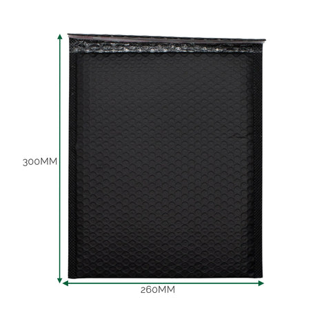 Black Poly Bubble Envelope (260x300+40mm)
