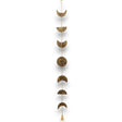Indian Chimes - Brass Moon Phases Drop with Bell 25cm