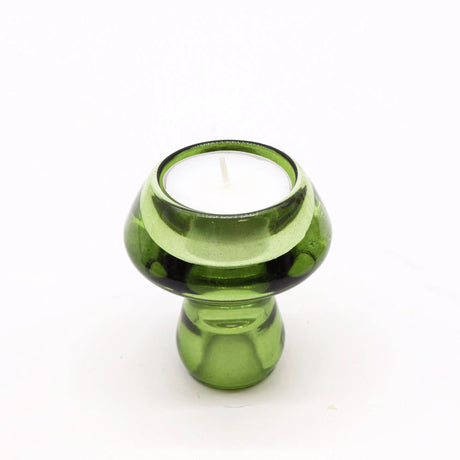 Mushroom Flip Dinner Candle / Tealight Holder - Garden Jade