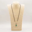 Cord Necklace Gemstone Pendant - Jade Turtle