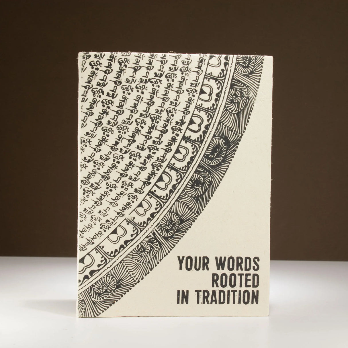 Lokta Inspiration Notebook  Your Words  Large (21x15cm)  45 Leaves  Includes Bookmark