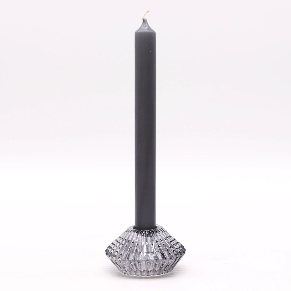 Flower Flip Dinner Candle / Tealight Holder - Midnight Grey
