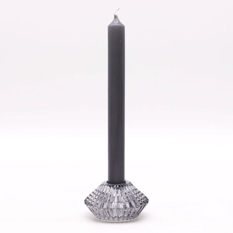 Flower Flip Dinner Candle / Tealight Holder - Midnight Grey