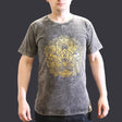 Nomad Sari Stonewashed Cotton T-Shirt  Hamsa  Dark Grey  Small