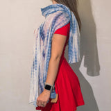 Nomad Sari Party Shine Scarf  Dusky Blue (18050cm)