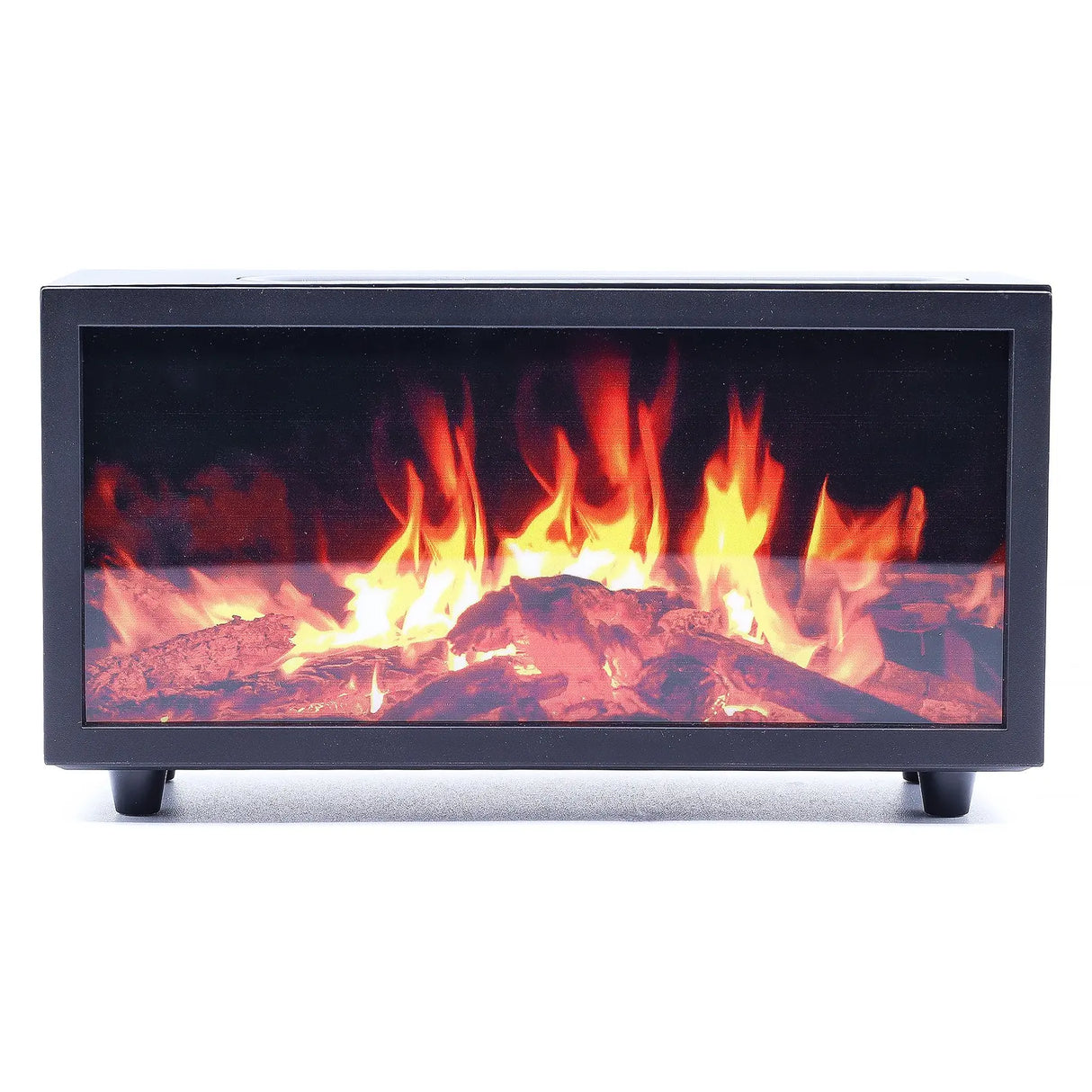 Flame Effect Aroma Diffuser with Birdsound - Black USB - Colour Change