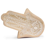 Long Tray 30x20.5x2.5cm - Hamsa Whitewash