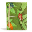 Lokta Bold Floral Notebook  Large (21x15cm)  45 Leaves  Includes Bookmark  Moss Green