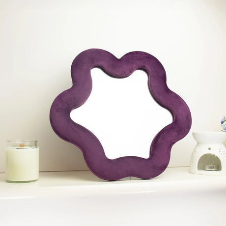 Soft Squiggly Mirror  Star  Mauve (33x31x2.3cm)