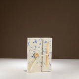 Lokta Mixed Blue Cotton Notebook  Mini (12x8cm)  40 Leaves