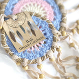 Pastel Blue Macram Dream Catcher 9cm (asst colours)