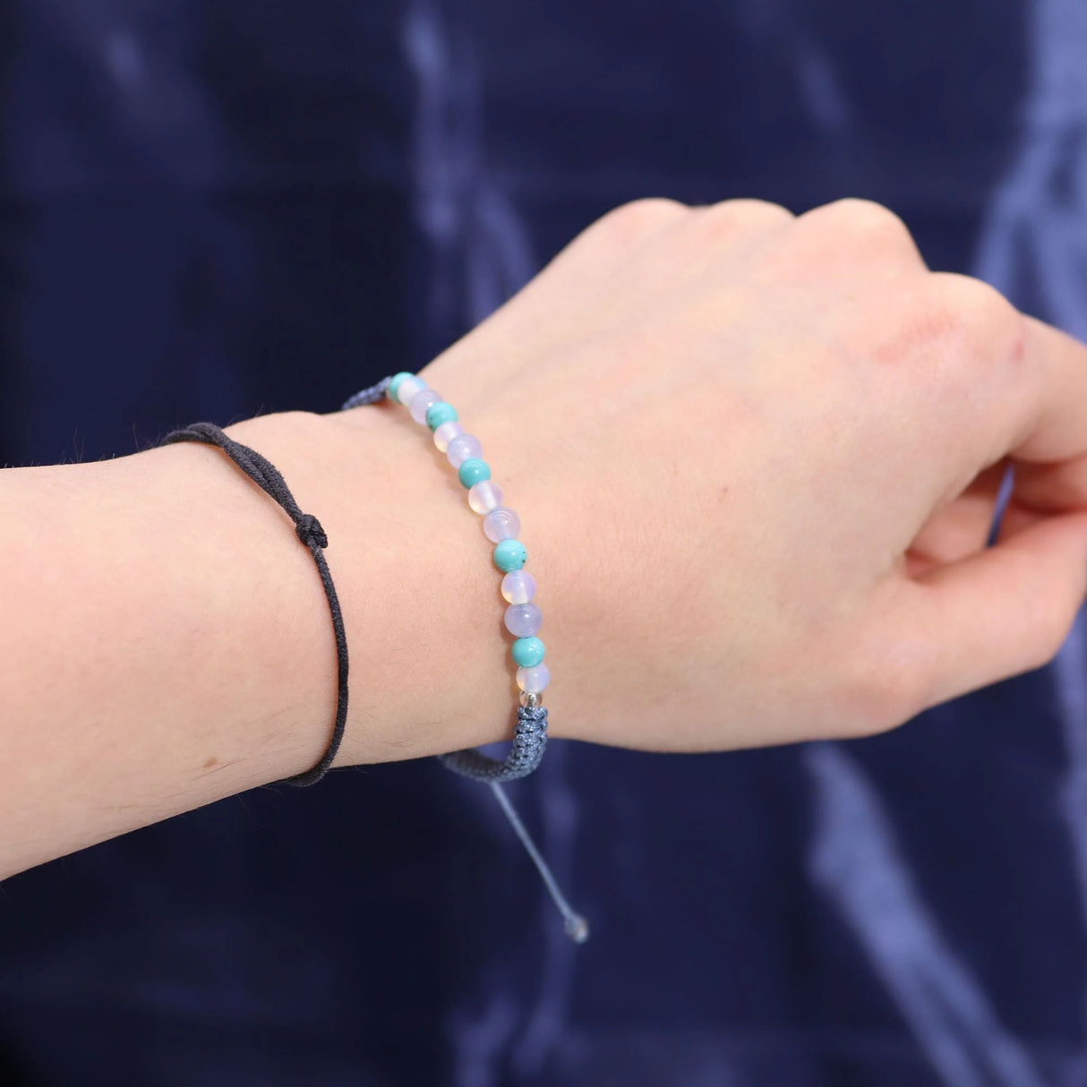 Zodiac Crystal Candle with Gemstone Bracelet - Pisces