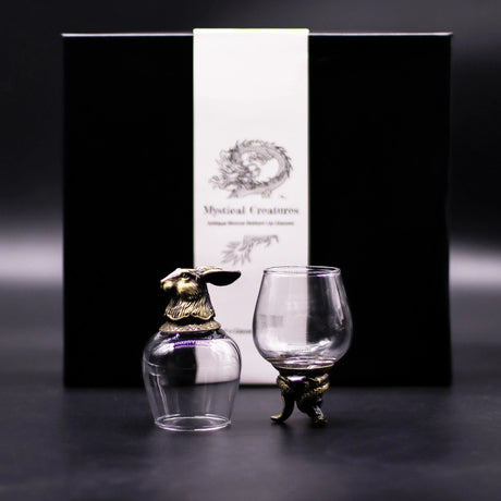 Gift Set of 6 Glasses (100ml) - Mystical Creatures - Antique Bronze