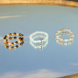 Nymph Spirit Gemstone Ring Set - Sea Sunset