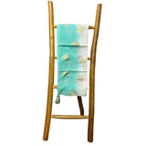 Nomad Sari Pareo  White & Turquoise with Gold Turtle Print