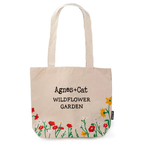 Agnes + Cat Wildflower Garden with Red Flowers