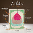 Lokta Bodhi Leaf Notebook  Medium (15x12cm)  45 Leaves  Assorted