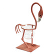 Hydroponic Home Dcor - Pink Metal Flamingo Des 1