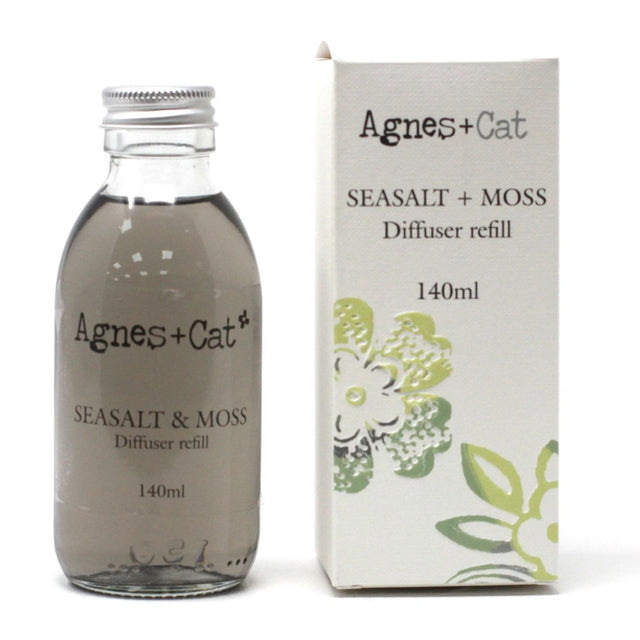 Agnes + Cat Reed Diffuser Refill - Seasalt and Moss 150ml