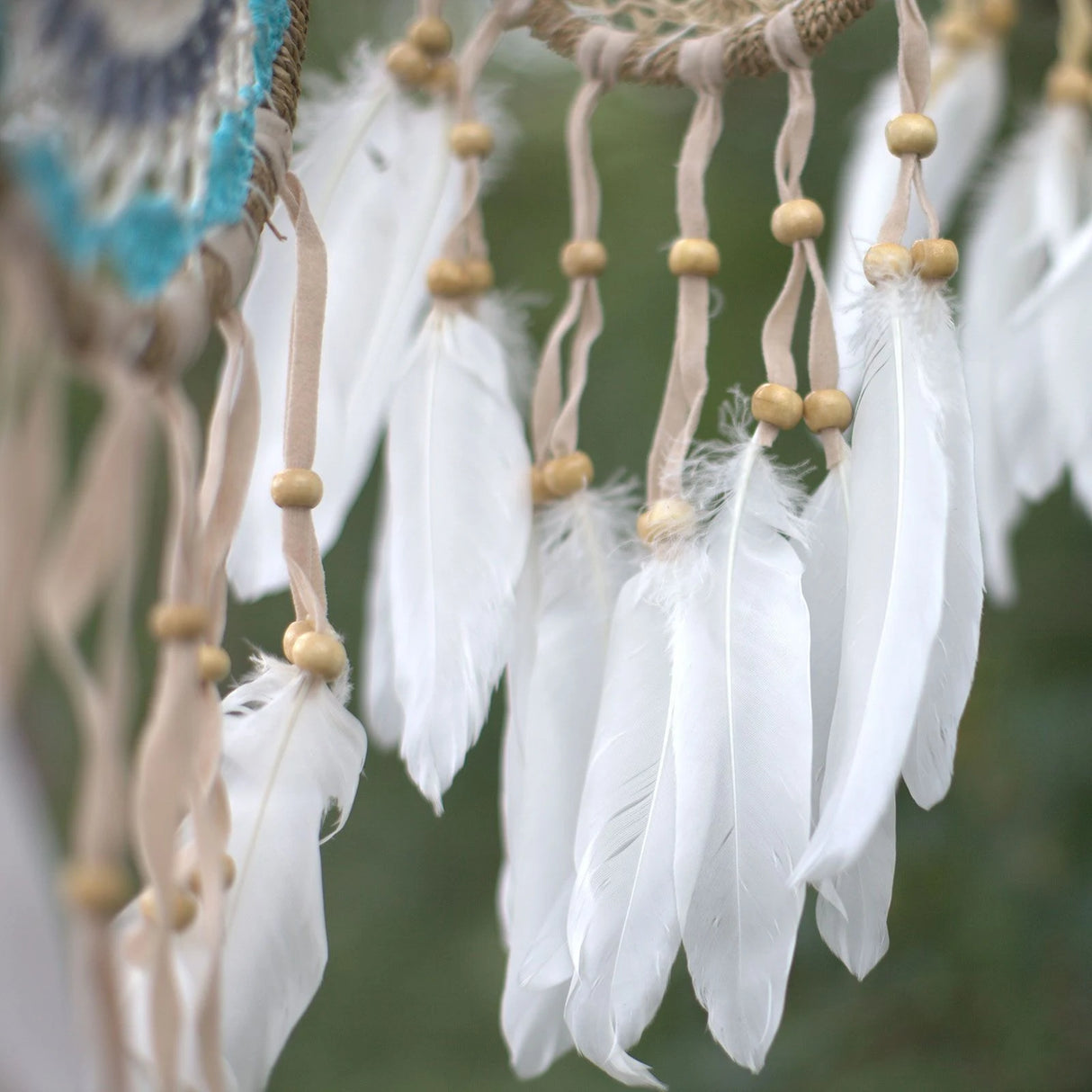 Pastel Blue Macram Dream Catcher 12cm (asst colours)