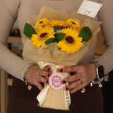 Large Sunflowers Bouquet - Love is Eternal -  Gift Card