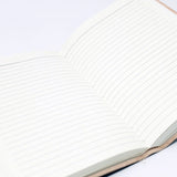 Leather Black onyx & Compas Notebook (7x5")