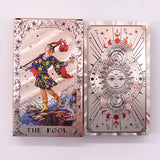 Rose Gold Foil Tarot Card Set - Moon Phase - with booklet