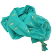 Nomad Sari Pareo  Turquoise & Gold Fish Print