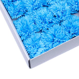 Craft Soap Flowers - Carnations - Sky Blue