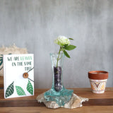 Molten Glass on Whitewash Wood - Vase - Small