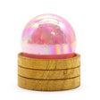 Gemstone Sphere 50mm - Rose Quartz Titanium Aura with Stand