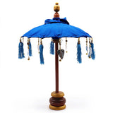Bali Home Decor Parasol - Cotton - Blue- 40cm