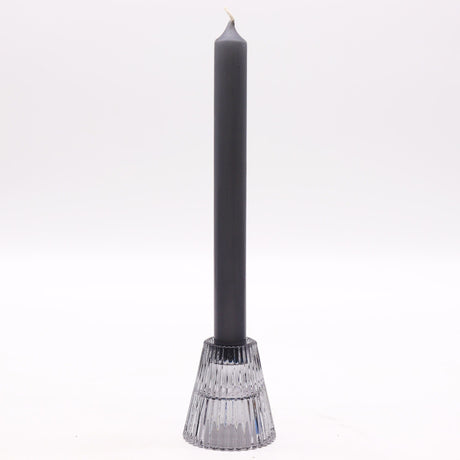Flip Dinner Candle / Tealight Holder - Midnight Grey