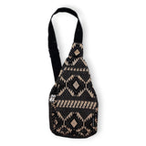 Nomad Sari Jacquard Natural Cross Bag - Desert Loom
