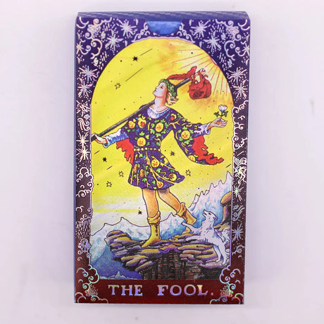 Blue Foil Tarot Card Set - Mandala - with booklet