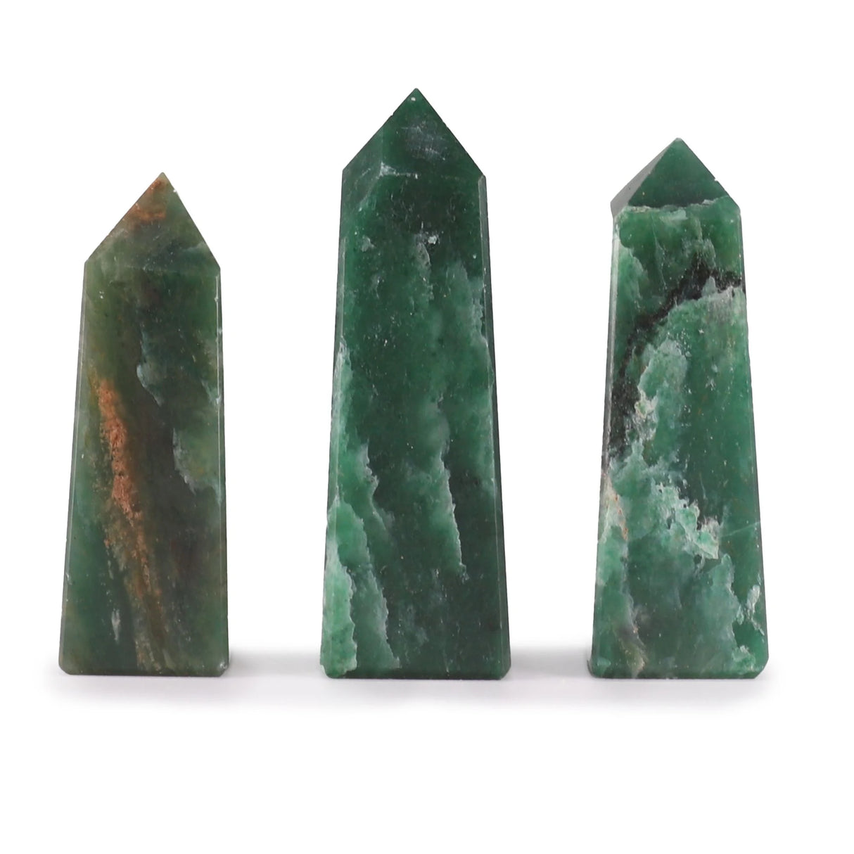 Gemstone Obelisk Points approx 5cm - Indian Jade