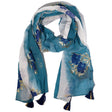 Nomad Sari Aqua Fish Scarf  Sea Blue (180x50cm)