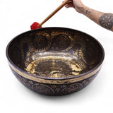 Engraved - Huge Vibrational Feet Standing Bowl - 50x20cm (10.7kg)