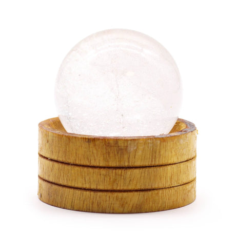 Gemstone Sphere 50mm - Clear Quartz with Stand